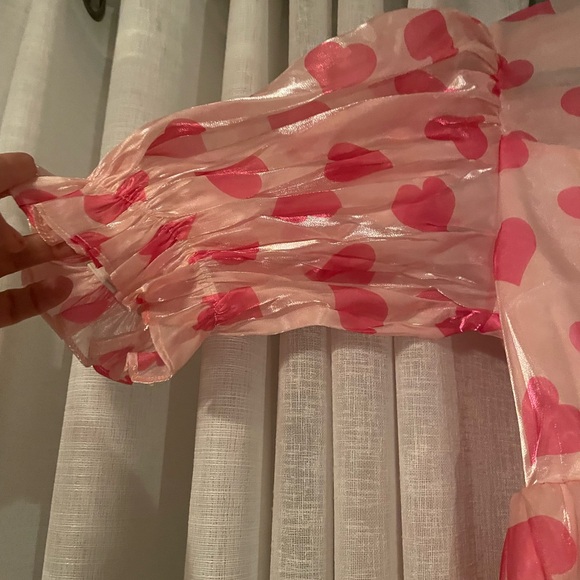 Pink Heart Pattern Dress - Picture 2 of 7